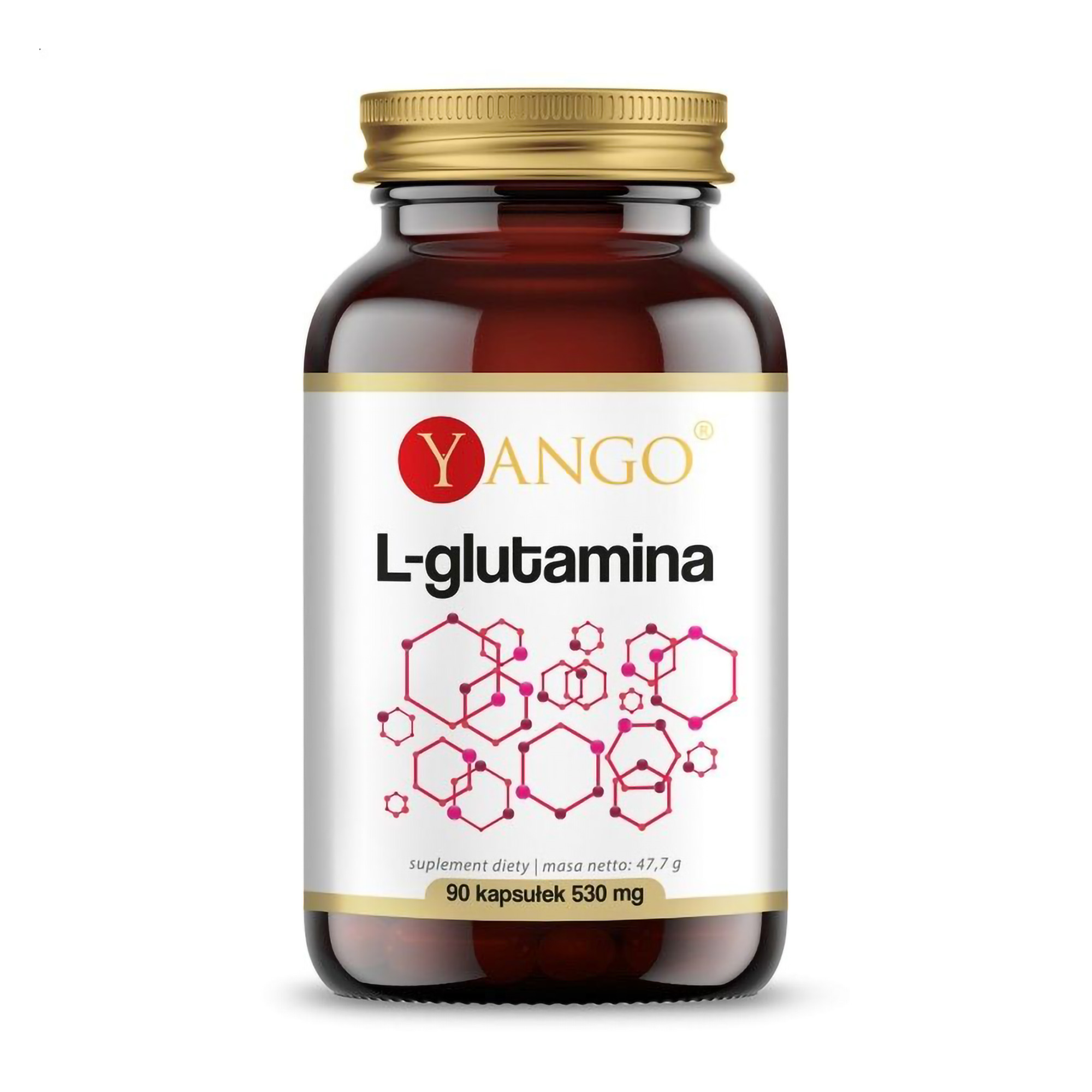 L-глютамін Yango L-Glutamina 530 мг, 90 капсул